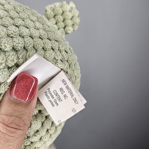 Hallmark There for You Crew Green Waffle Terry Cloth Lamb Plush Stuffed Animal - Picture 8 of 12